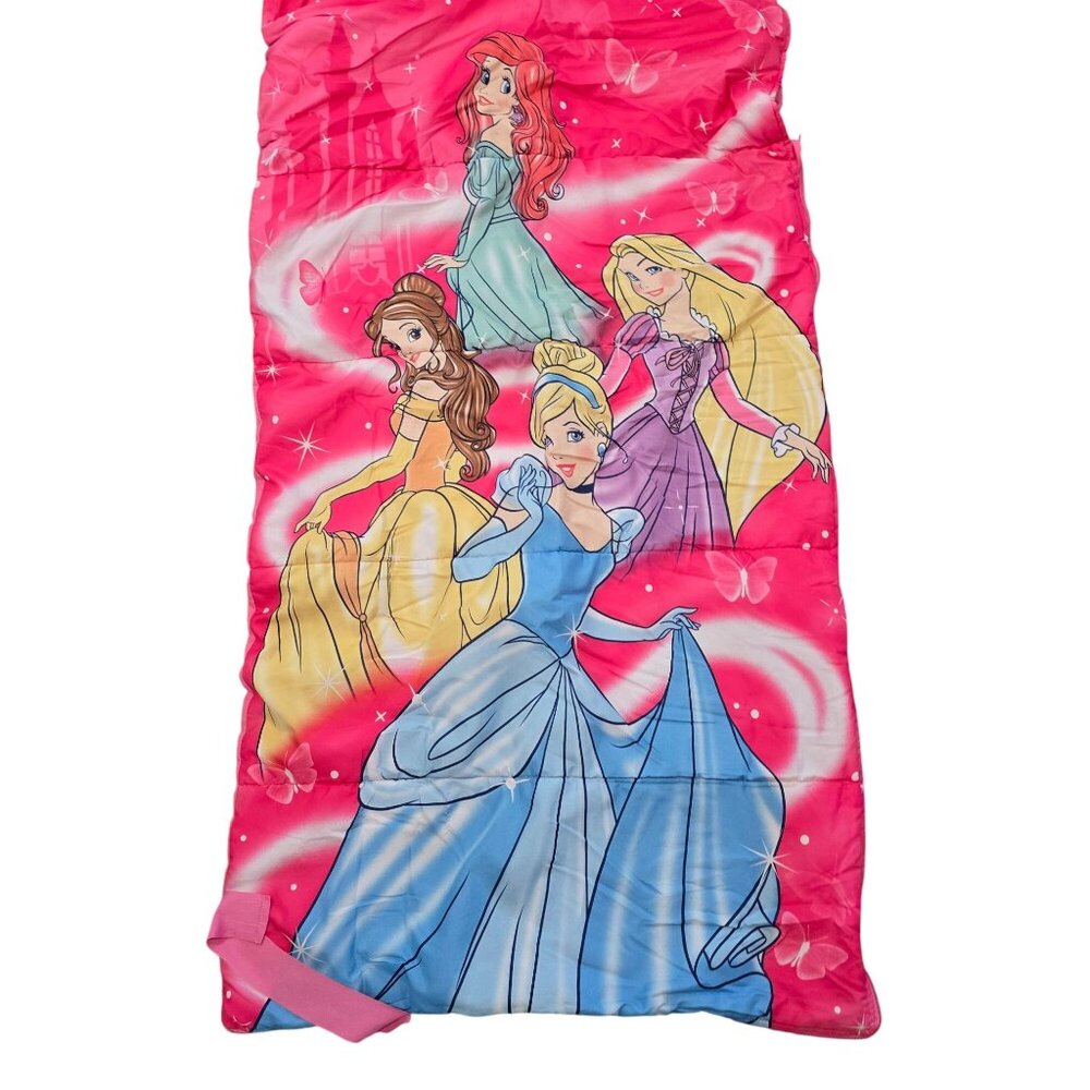 Disney Princess Sleeping Bag With Pink & Multi-Color Design For Kids By Jumping